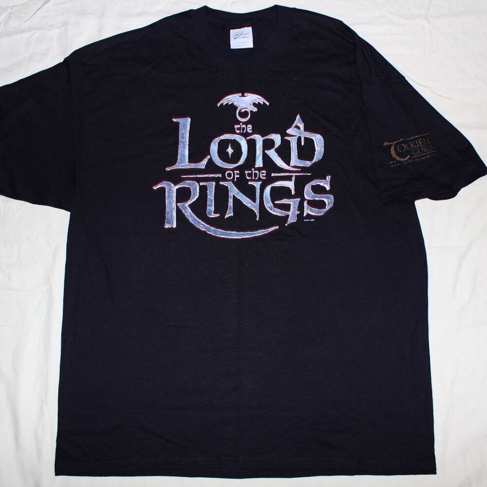 Lord of the Rings Tolkien Guild shirt 2001 UNWORN film promo movie advertisement